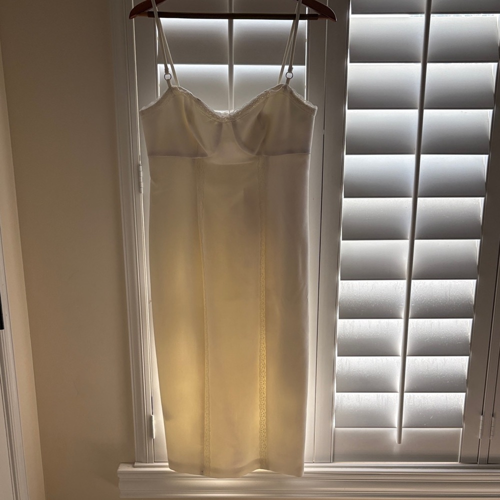 Likely Ivory Dress with Lace Trim